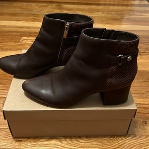 Anne Klein Rich Brown Bootie